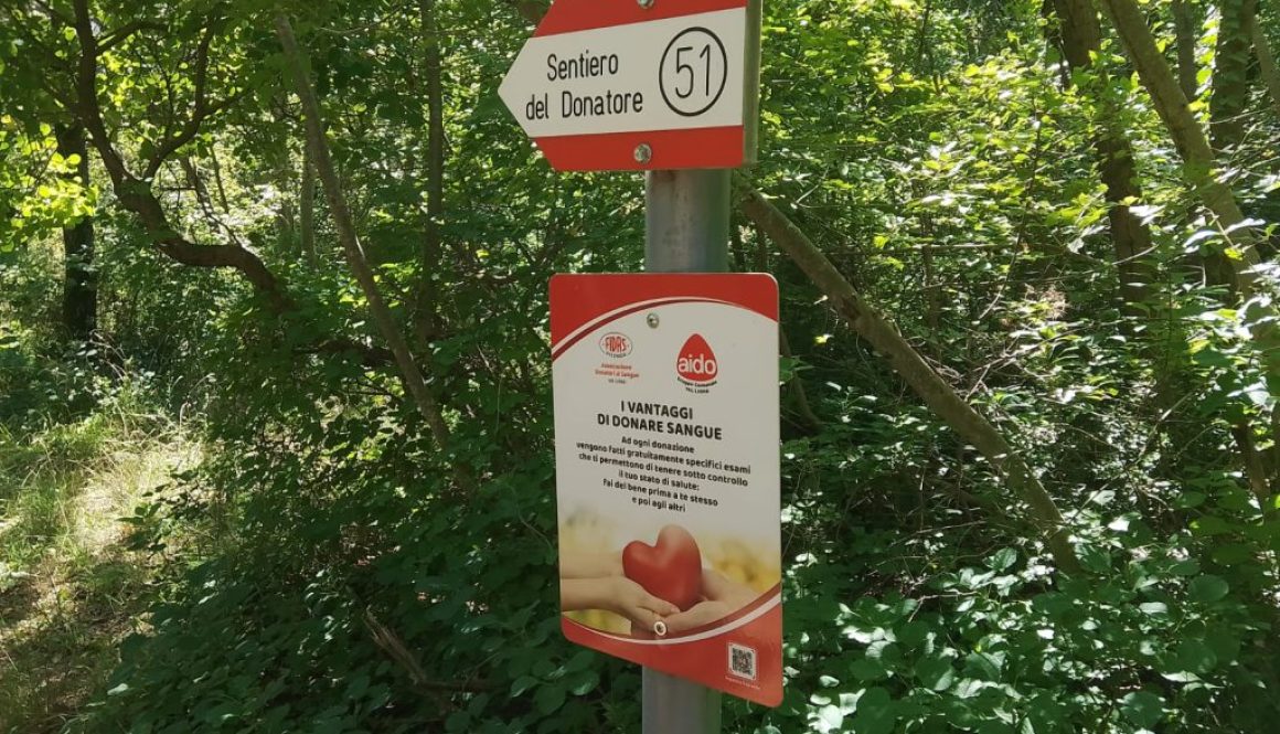 sentiero del donatore FIDAS AIDO