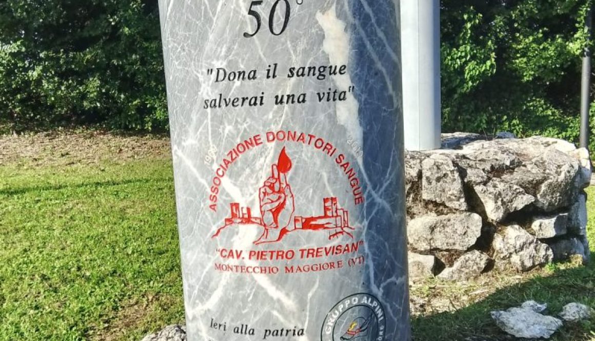 Monumento Associazione Donatori Sangue Pietro Trevisan Montecchio Maggiore